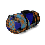 Plaid Duffel Bag - Blue