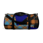 Plaid Duffel Bag - Blue