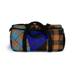 Plaid Duffel Bag - Blue