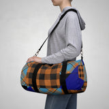 Plaid Duffel Bag - Blue