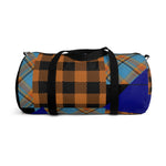 Plaid Duffel Bag - Blue